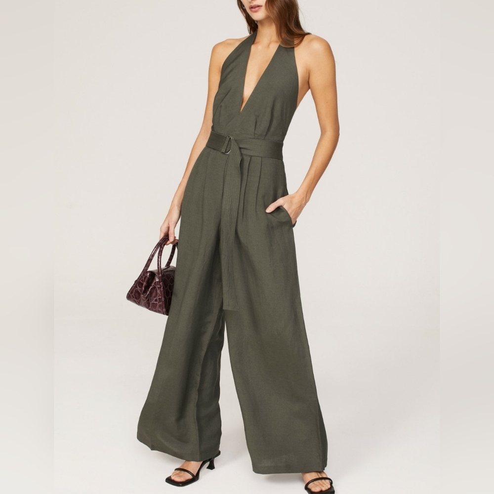 ADAM LIPPES | $410 Sage Halter Jumpsuit - Picture 2 of 6